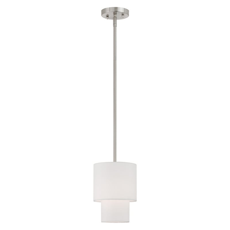 Beaumont Lane Contemporary Mini Pendant Light in Brushed Nickel