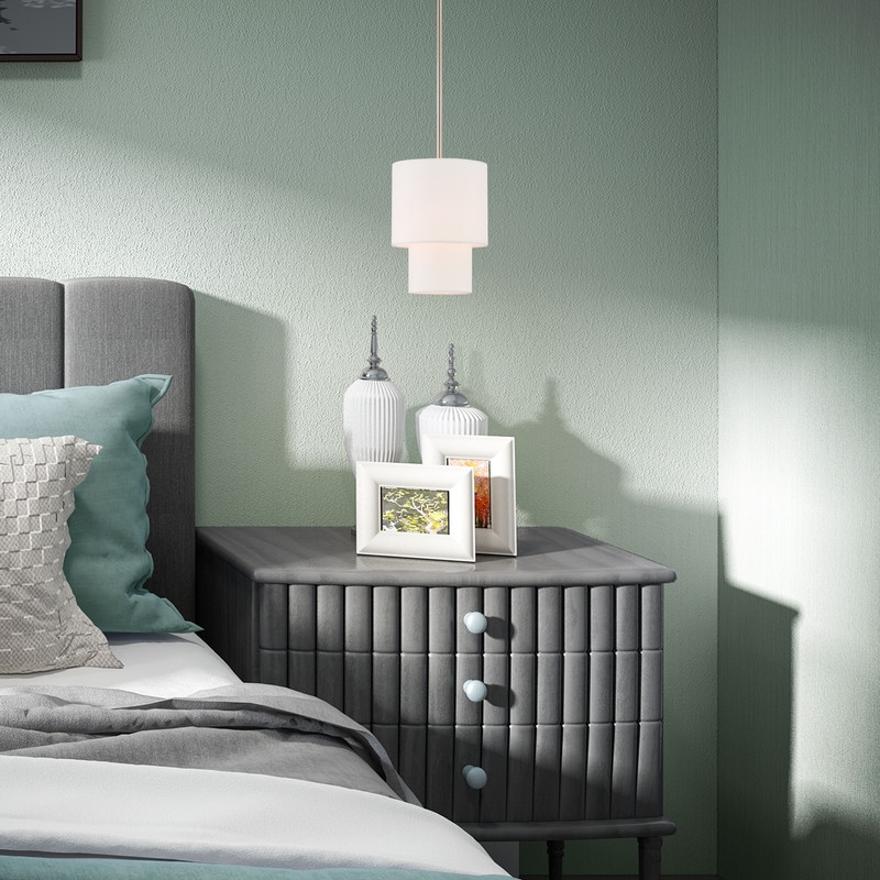 Beaumont Lane Contemporary Mini Pendant Light in Brushed Nickel