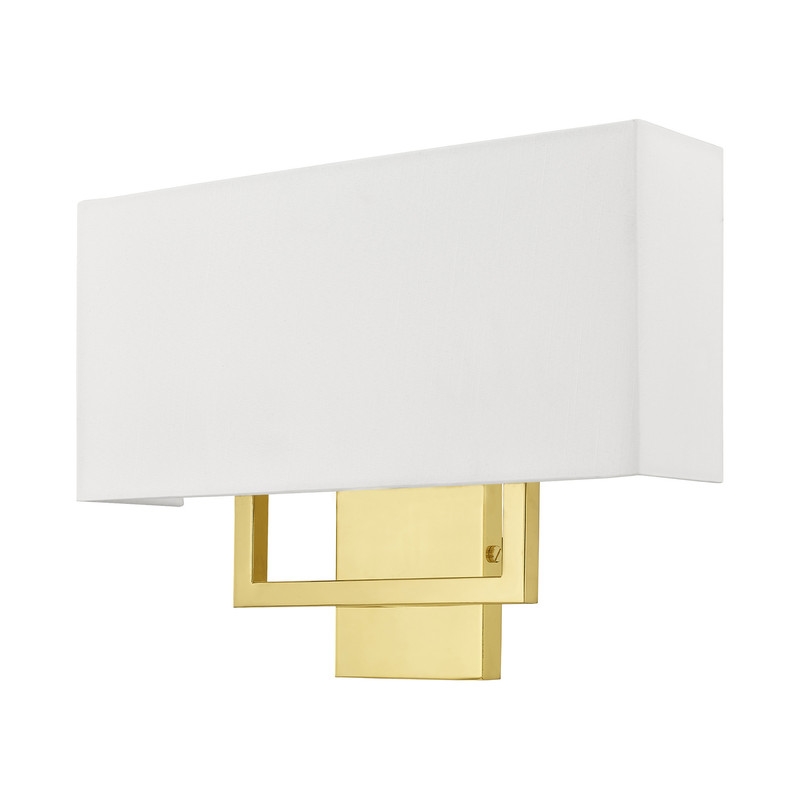 Beaumont Lane Contemporary 2 Light ADA Wall Sconce in Polished Brass