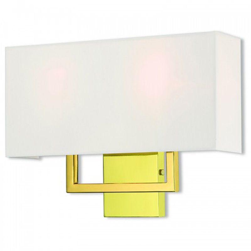 Beaumont Lane Contemporary 2 Light ADA Wall Sconce in Polished Brass