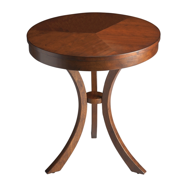 Beaumont Lane Modern Transitional Wood Side Table In Umber Finish