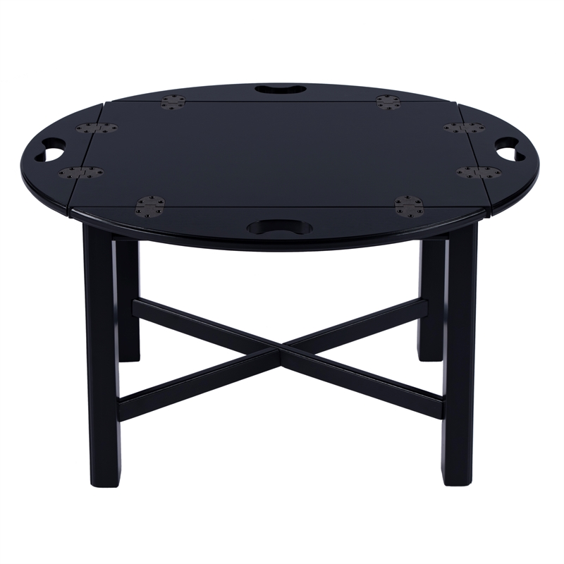 Beaumont Lane Wood Traditional Coffee Table - Black Licorice