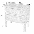 Beaumont Lane Wood Transitional Pink Bone Inlay Accent Chest