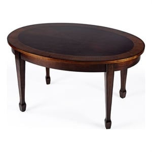 Beaumont Lane Wood Traditional Coffee Table In Cherry Nouveau