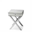 Beaumont Lane Contemporary Stainless Steel Mirrored Side Table
