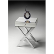 Beaumont Lane Contemporary Stainless Steel Mirrored Side Table