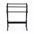 Beaumont Lane Modern Traditional Wood Blanket Stand in Black