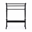 Beaumont Lane Modern Traditional Wood Blanket Stand in Black