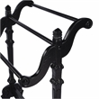 Beaumont Lane Modern Traditional Wood Blanket Stand in Black