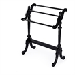 Beaumont Lane Modern Traditional Wood Blanket Stand in Black