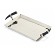 Beaumont Lane Modern Stainless Steel Rectangular Serving Tray