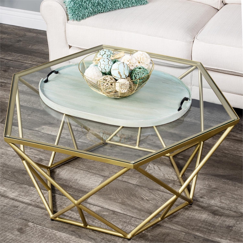 Beaumont Lane Modern Transitional Solid Wood Serving Tray in Green