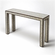 Beaumont Lane Wood Contemporary Console Table in Gold Finish