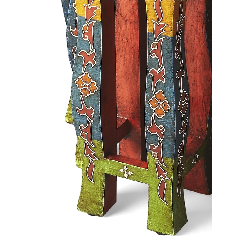 Beaumont Lane Modern Wood Transitional Hand Painted Nesting Tables