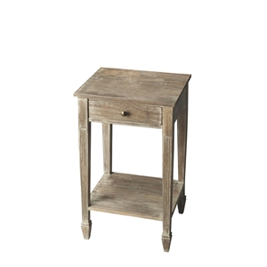 Beaumont Lane Modern Wood Transitional Rectangular Side Table