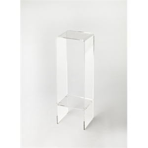 Beaumont Lane Contemporary Acrylic End Table/Plant Stand - Clear