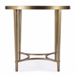 Beaumont Lane Contemporary Glass And Metal Side Table - Gold