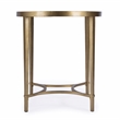 Beaumont Lane Contemporary Glass And Metal Side Table - Gold