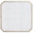 Beaumont Lane Contemporary Mirrored Accent Table in Silver Finish