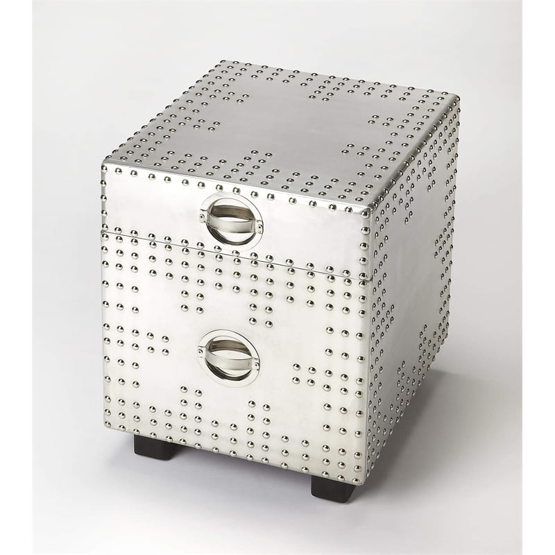 Beaumont Lane Metal Contemporary Iconic Aviator File Cabinet