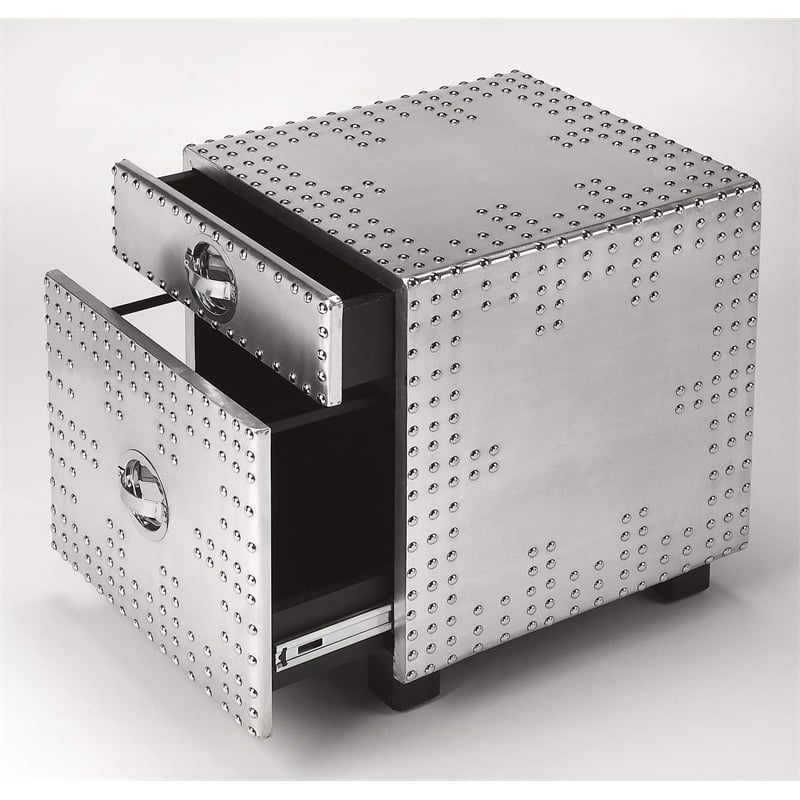 Beaumont Lane Metal Contemporary Iconic Aviator File Cabinet