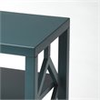 Beaumont Lane Modern / Contemporary Wood End Table in Teal Finish