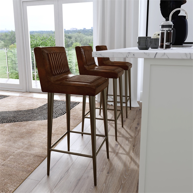 Beaumont Lane Modern Leather And Metal 32