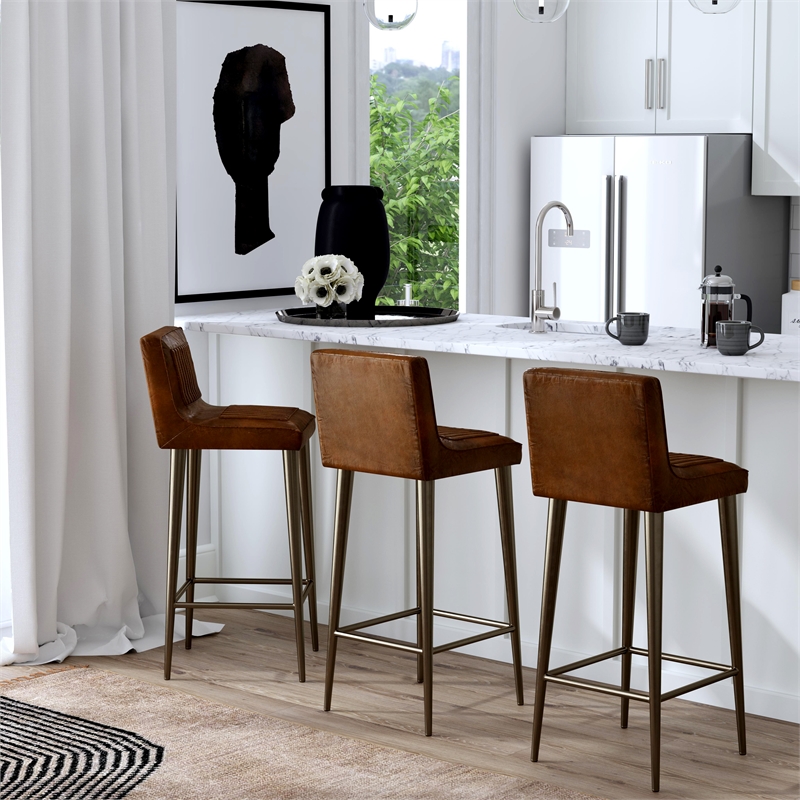 Beaumont Lane Modern Leather And Metal 32