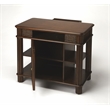 Beaumont Lane Modern Traditional Rattan Kitchen Island in Brown