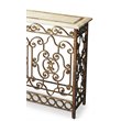Beaumont Lane Traditional Iron And Fossil Stone Console Table
