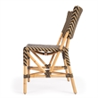 Beaumont Lane Modern Transitional Rattan Dining Chair In Brown