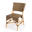 Beaumont Lane Modern Transitional Rattan Dining Chair In Brown