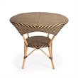 Beaumont Lane Traditional Brown and Beige Rattan Dining Table