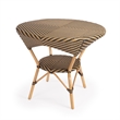 Beaumont Lane Traditional Brown and Beige Rattan Dining Table