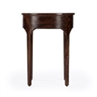 Beaumont Lane Mid-Century Transitional Mango Wood End Table In Dark Brown