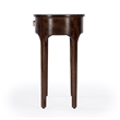 Beaumont Lane Mid-Century Transitional Mango Wood End Table In Dark Brown