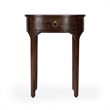 Beaumont Lane Mid-Century Transitional Mango Wood End Table In Dark Brown