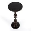Beaumont Lane Transitional Round Bronze Aluminum Pedestal End Table