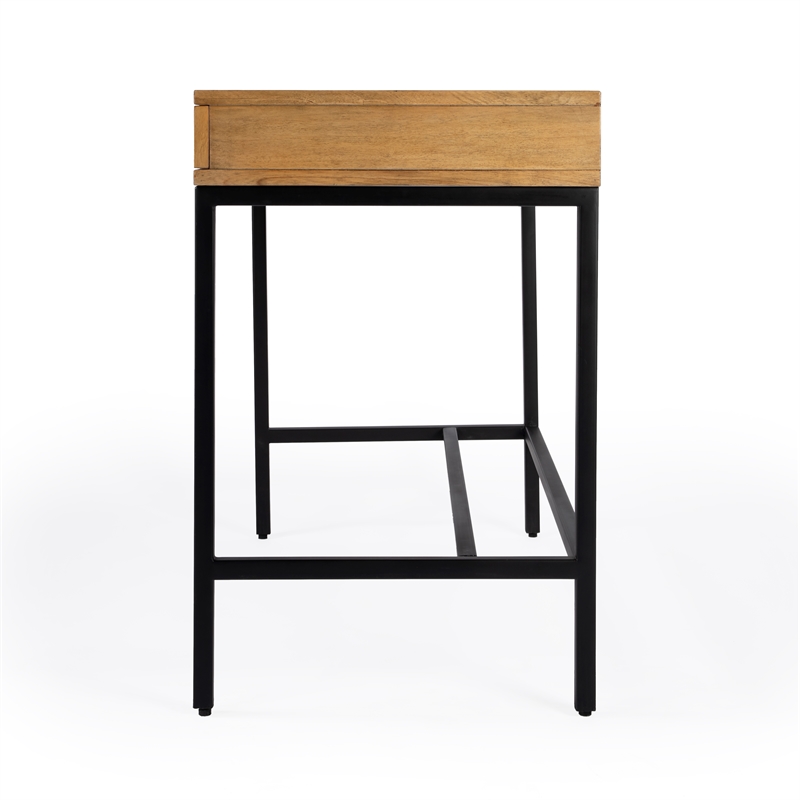 Beaumont Lane Contemporary 2-Drawer Natural Wood Writing Desk