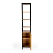 Beaumont Lane Modern Narrow Natural Wood And Iron 84
