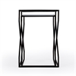 Beaumont Lane Metal Contemporary Mirrored Iron Nesting Tables