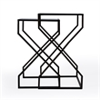 Beaumont Lane Metal Contemporary Mirrored Iron Nesting Tables