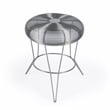 Beaumont Lane Modern Decorative Dark Silver Wire Iron Accent Table
