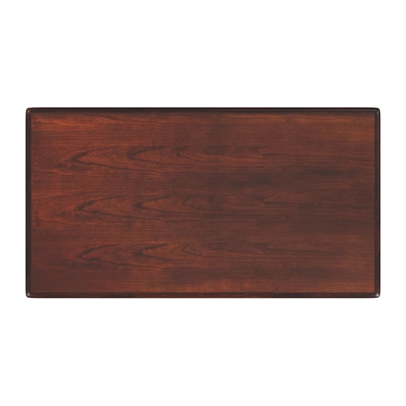 Beaumont Lane Traditional Wood Writing Desk In Cherry Finish