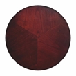 Beaumont Lane Traditional Wood Pedestal Table in Cherry Brown