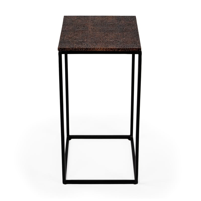 Beaumont Lane Modern Metal Transitional Bronze Top End Table