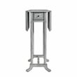 Beaumont Lane Modern Wood Traditional Gray Drop-Leaf Accent Table