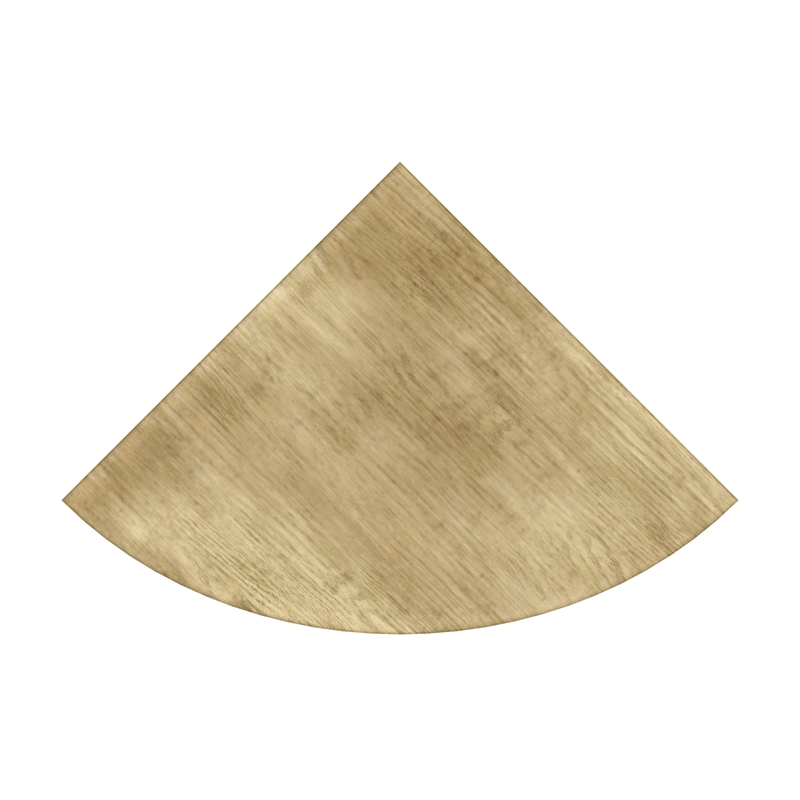 Beaumont Lane Traditional Dowling 1 Door Corner Cabinet in Antique Beige