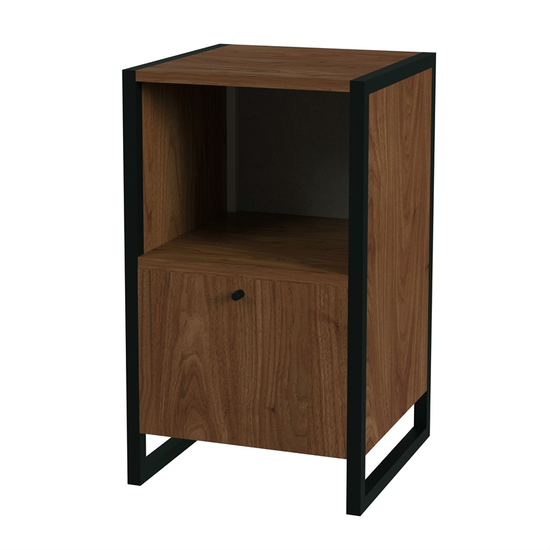 Beaumont Lane Mid-Century One Drawer File Cabinet With Storage
