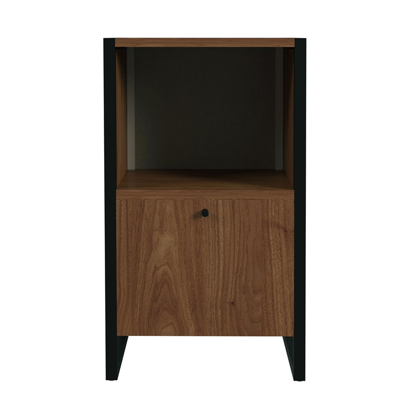 Beaumont Lane Mid-Century One Drawer File Cabinet With Storage